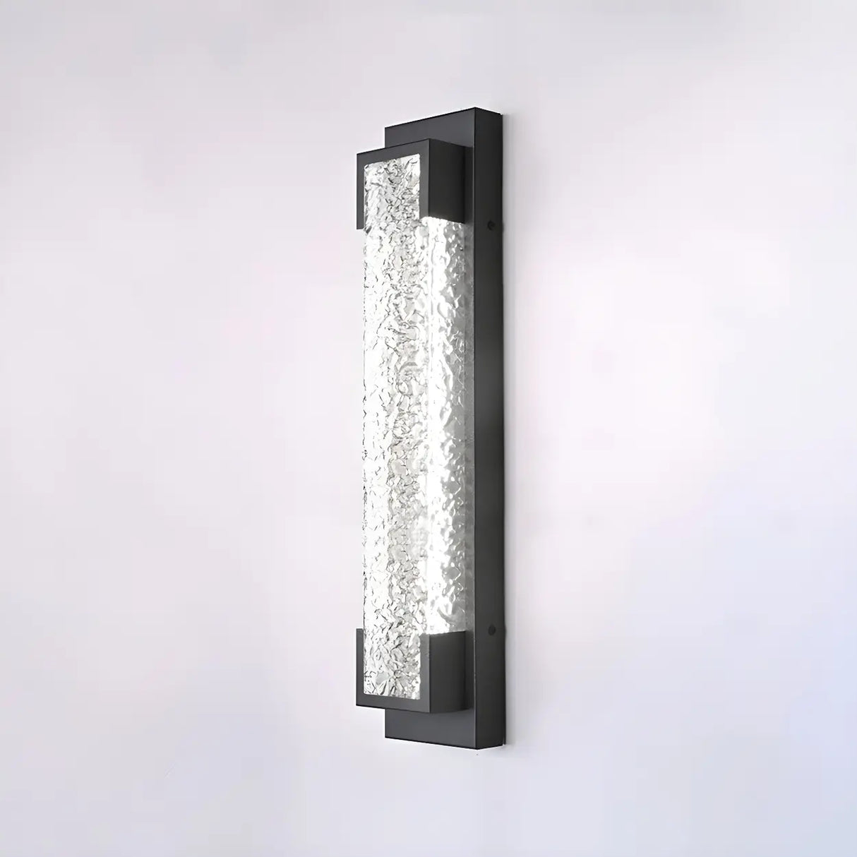 Contemporary Rectangular Metal External Wall Light Image - 3
