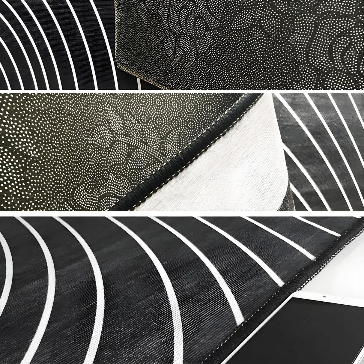 Contemporary Round Polyester Multi-Color Large Rug Image - 12