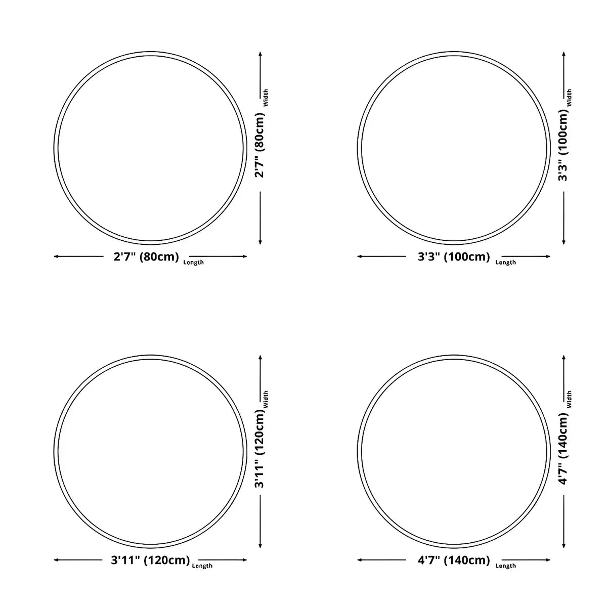 Contemporary Round Polyester Scenic Print Area Rug