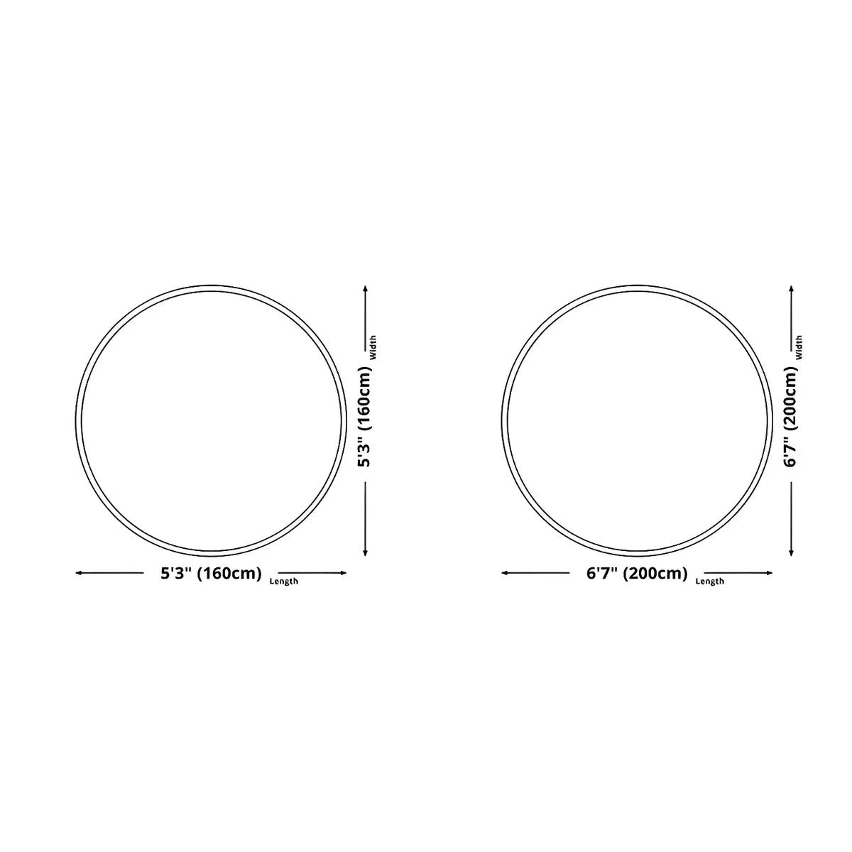 Contemporary Round Polyester Scenic Print Area Rug Image - 21