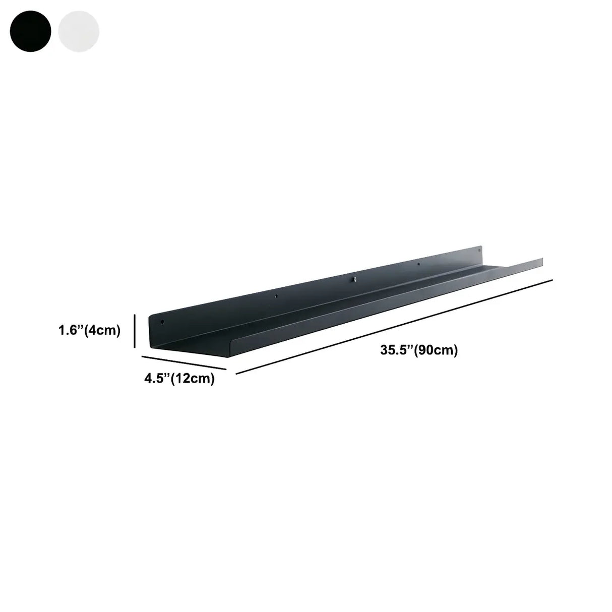 Contemporary Wall Mount Iron Floating Display Bookshelf Image - 18