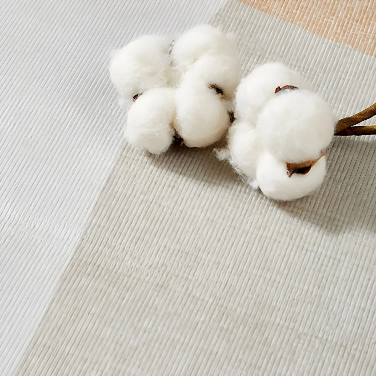 Contemporary Wave Pattern Polyester Beige Area Rug Image - 13