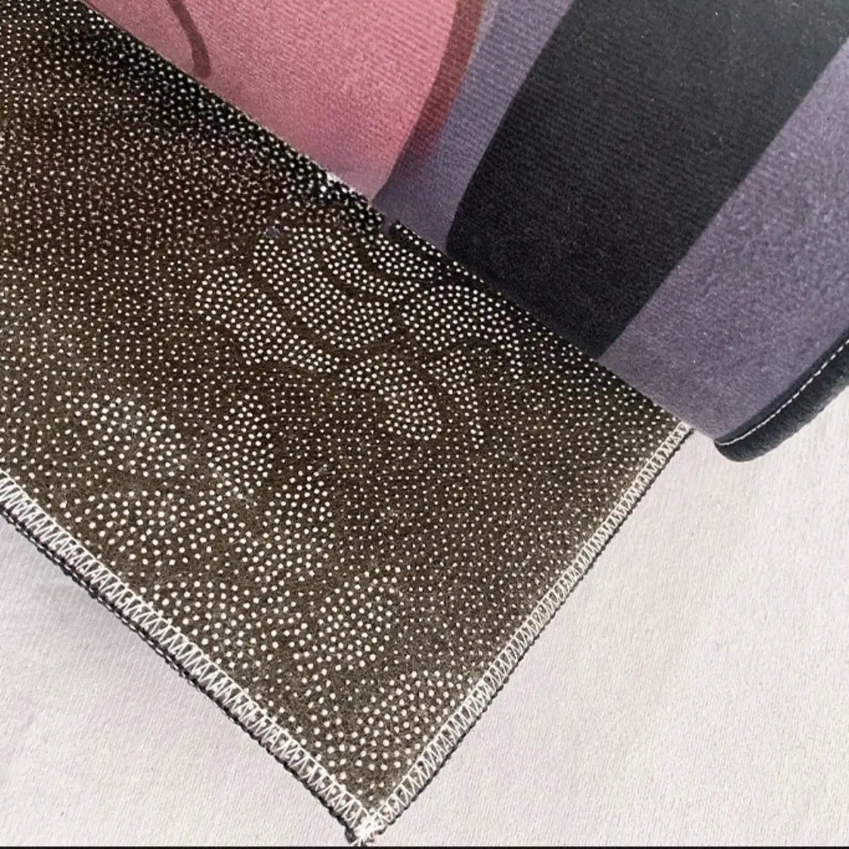 Contemporary Wave Pattern Polyester Gray Area Rug Image - 6