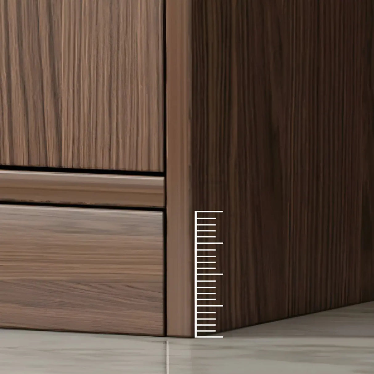 Contemporary Wooden Open Storage Wine Cabinet Brown Image - 11