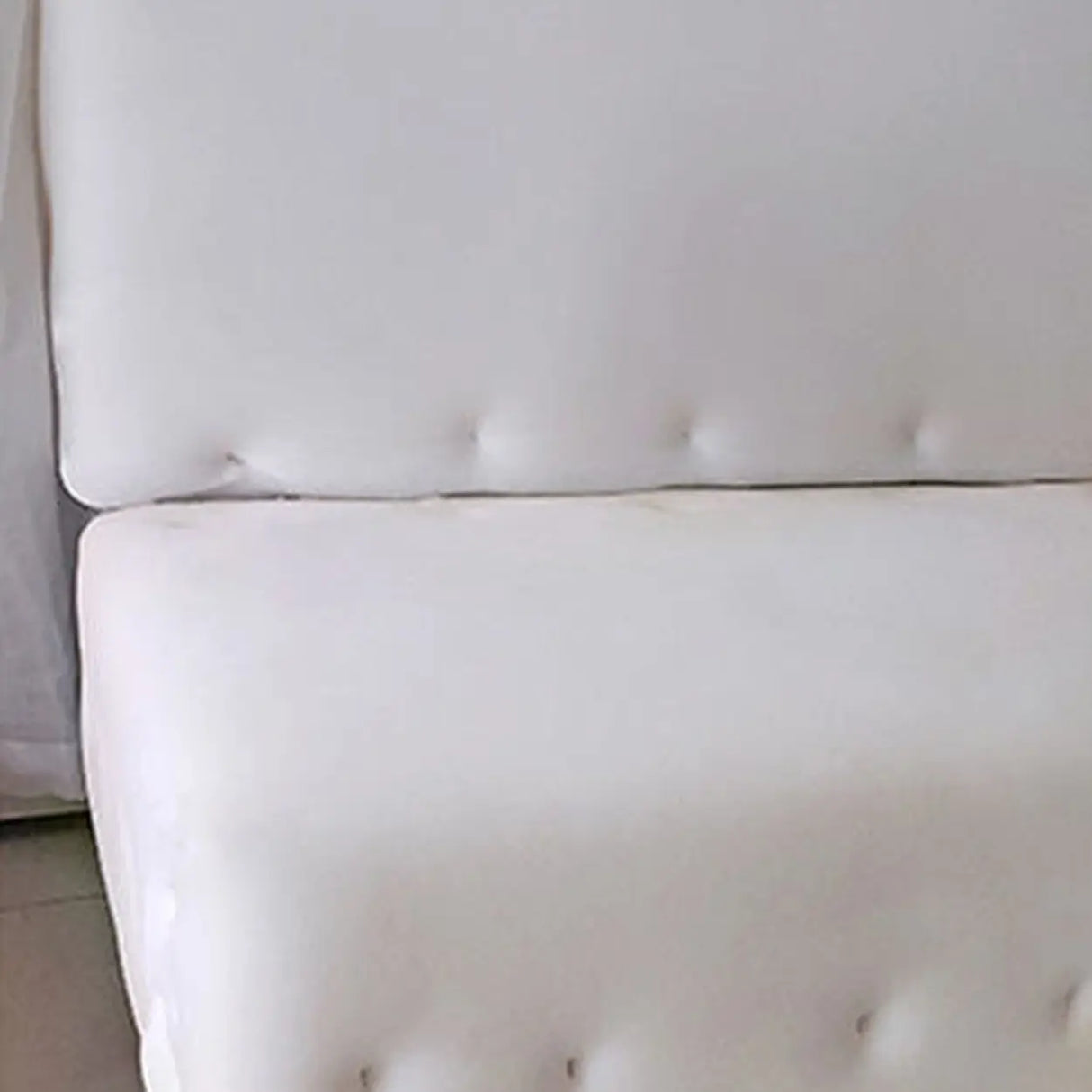 Convertible Black Scratch Resistant Leather Loveseat Image - 8