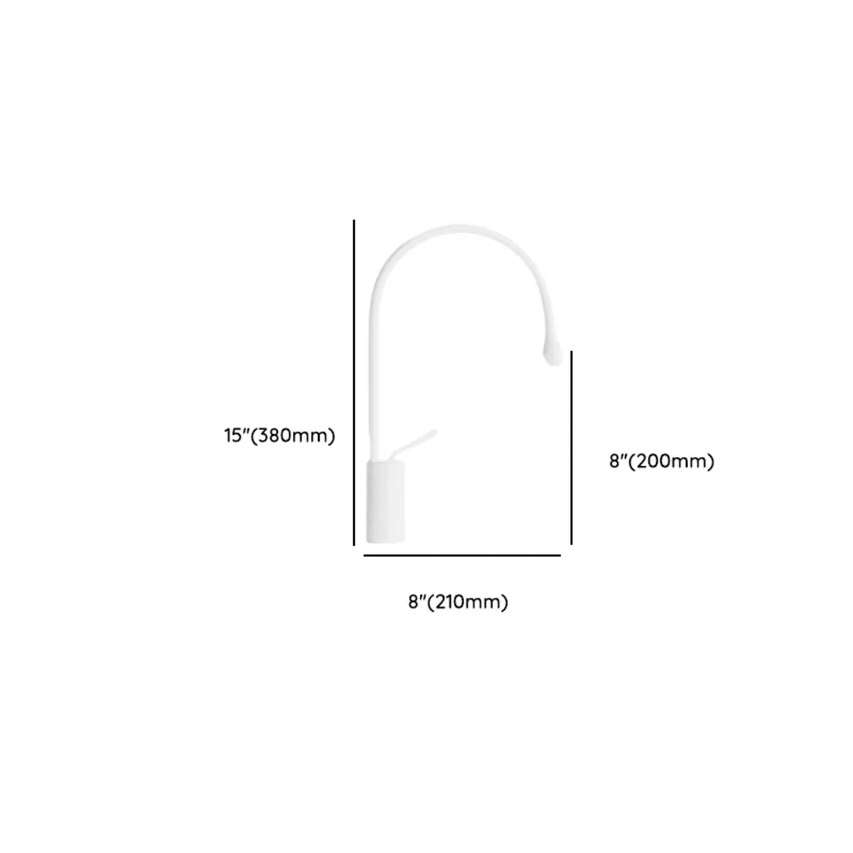 Copper High Arc Tall Touch Bathroom Sink Faucet with Handle