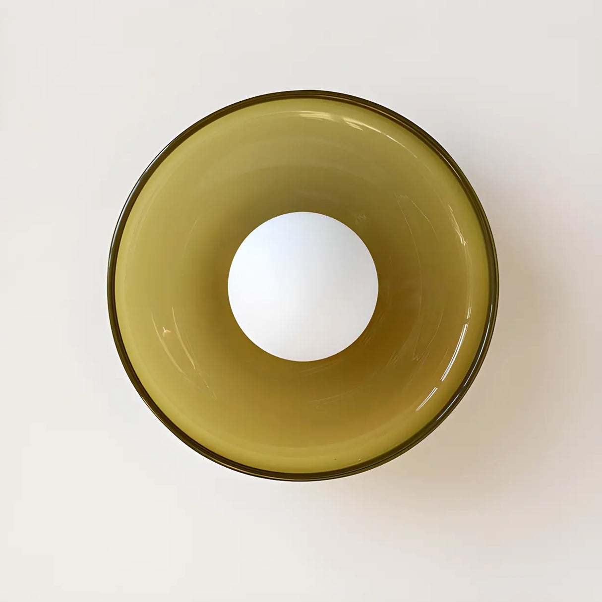 Corridor Simple Mini Green Barn Semi-Flush Mount Light Image - 12