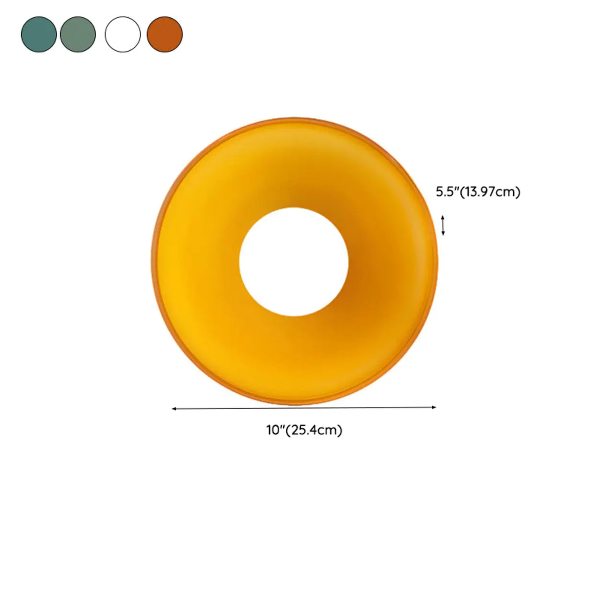 Corridor Simple Mini Green Barn Semi-Flush Mount Light