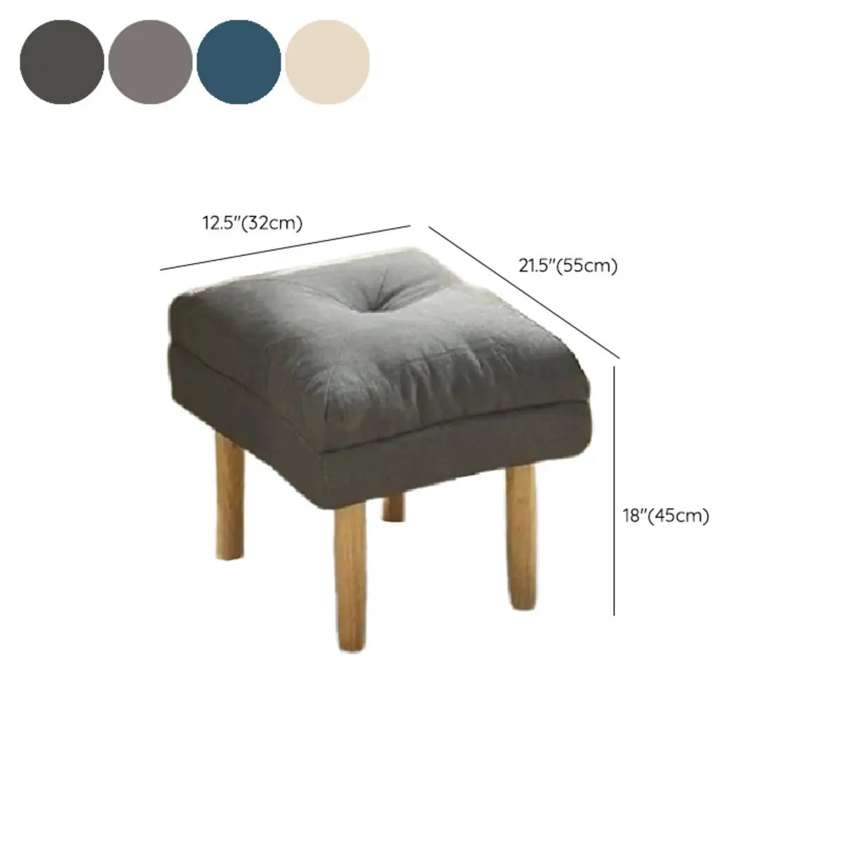 Cotton Linen Sewn Pillow Back Reclining Lounge Chair Image - 15