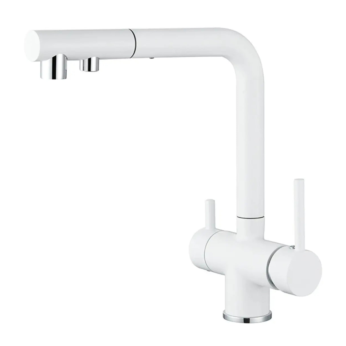 Counter Mounted Copper Swivel Spout Spray Bar Faucets Image - 5