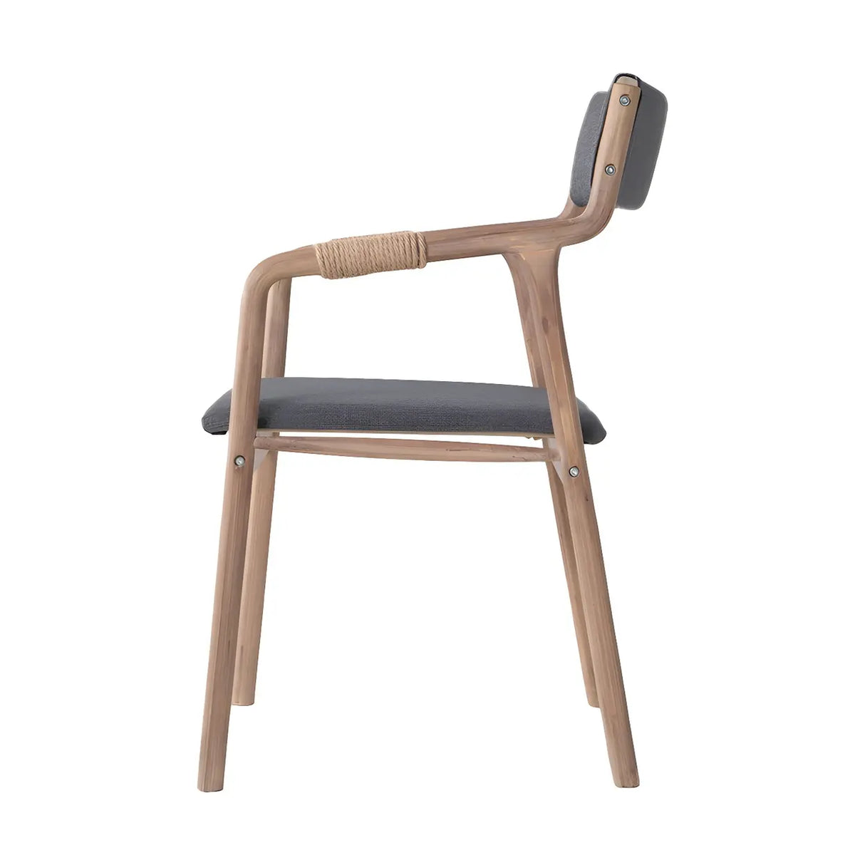 Country Distressed Finish Wooden Dining Arm Chair Image - 21