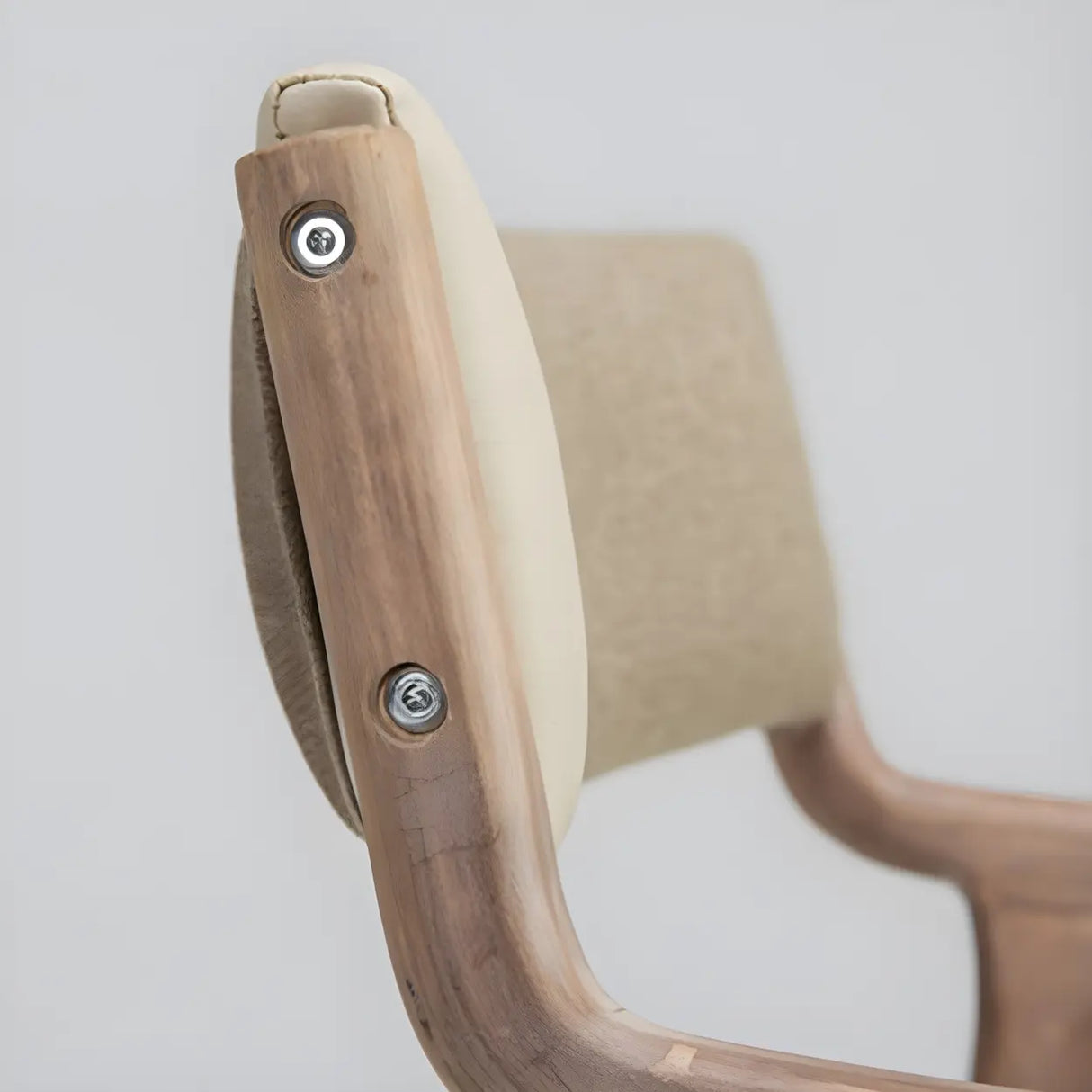 Country Distressed Finish Wooden Dining Arm Chair Image - 14