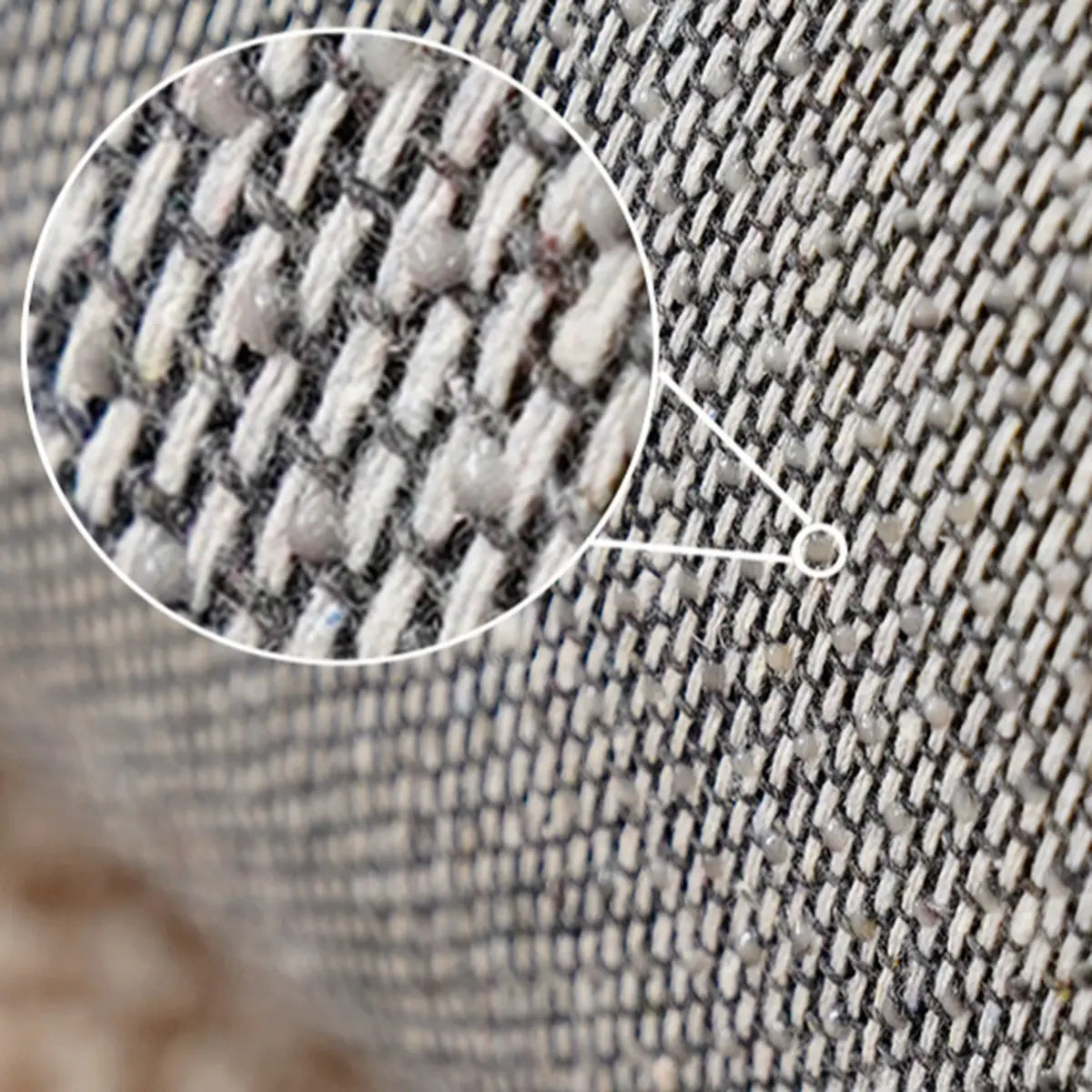 Cozy Rectangular Woven Beige Entrance Area Rug Image - 13