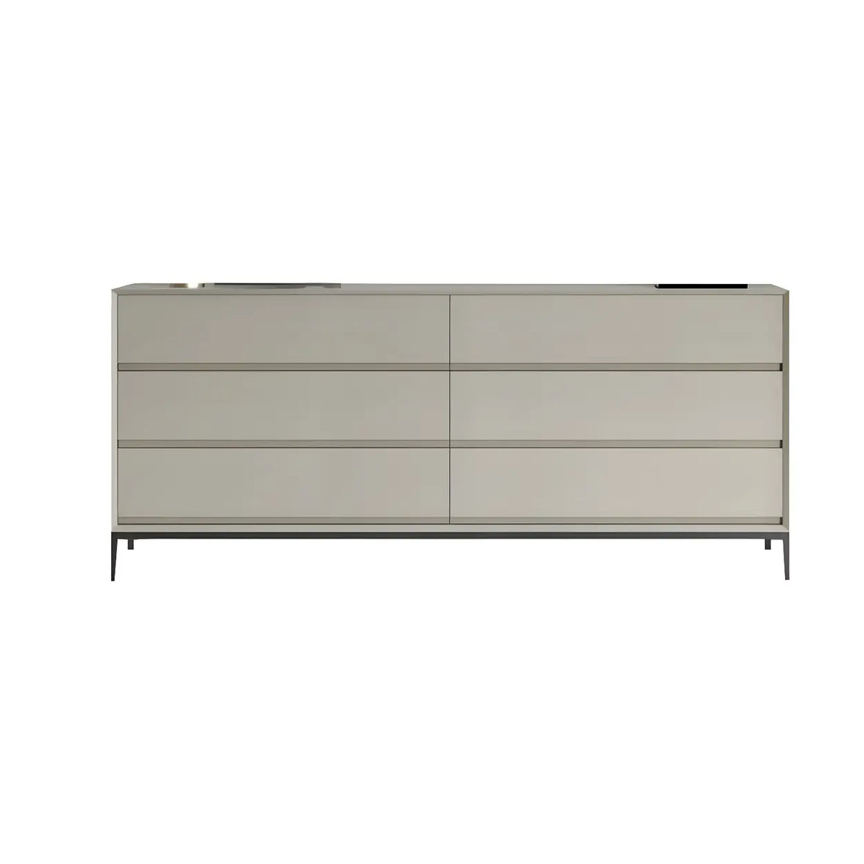 Cream Gray Manufactured Wood Dresser for Drawers Image - 21