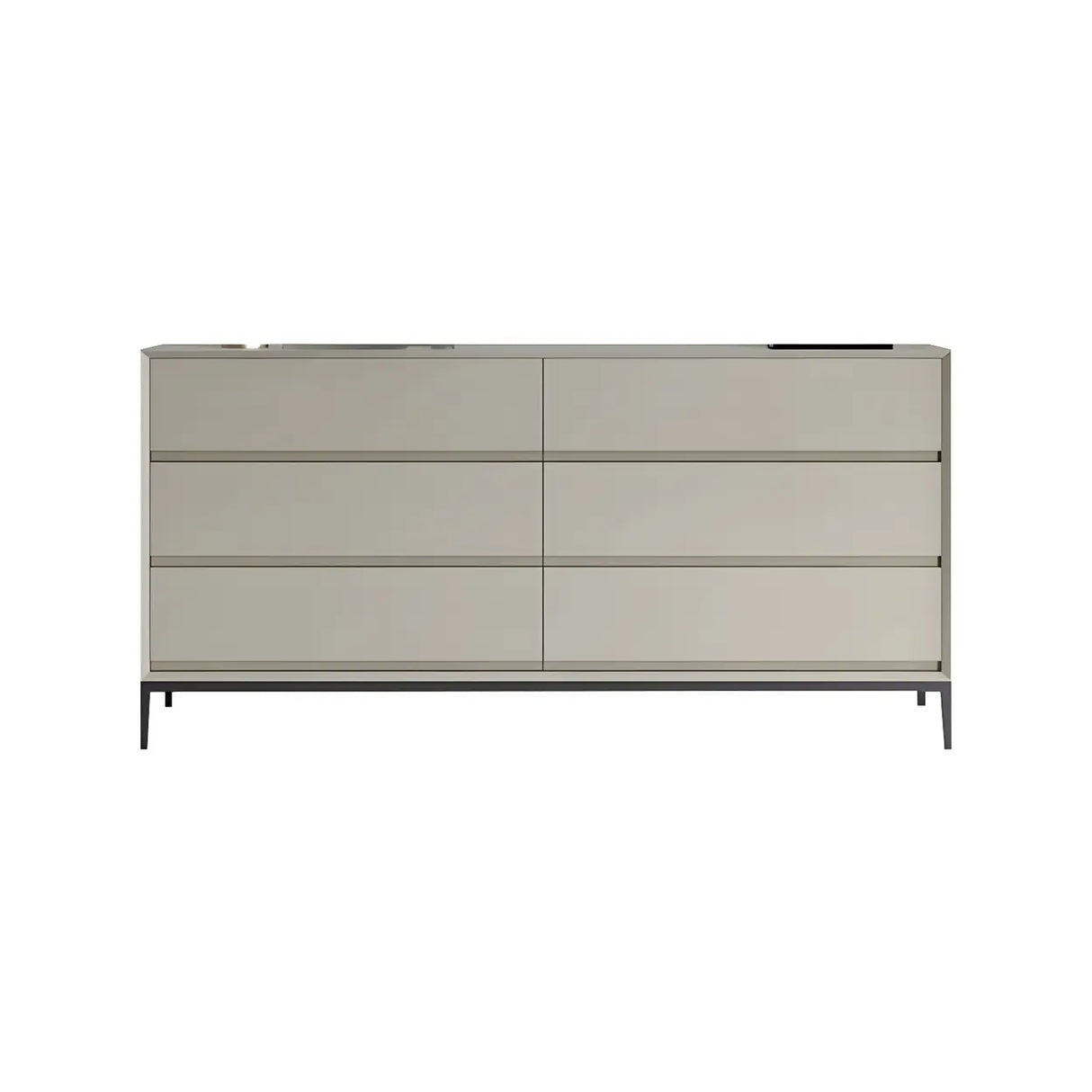 Cream Gray Manufactured Wood Dresser for Drawers Image - 23