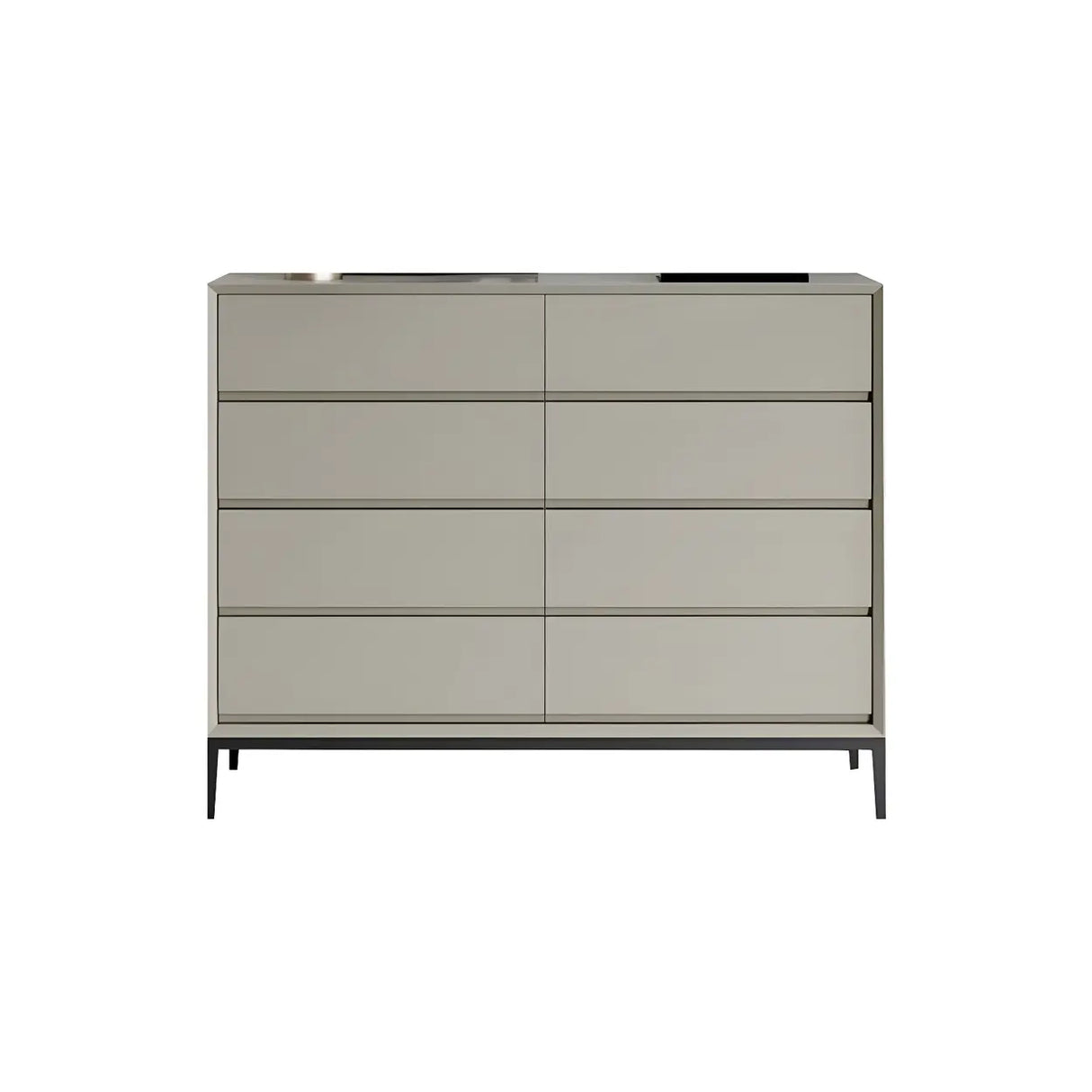 Cream Gray Manufactured Wood Dresser for Drawers Image - 25