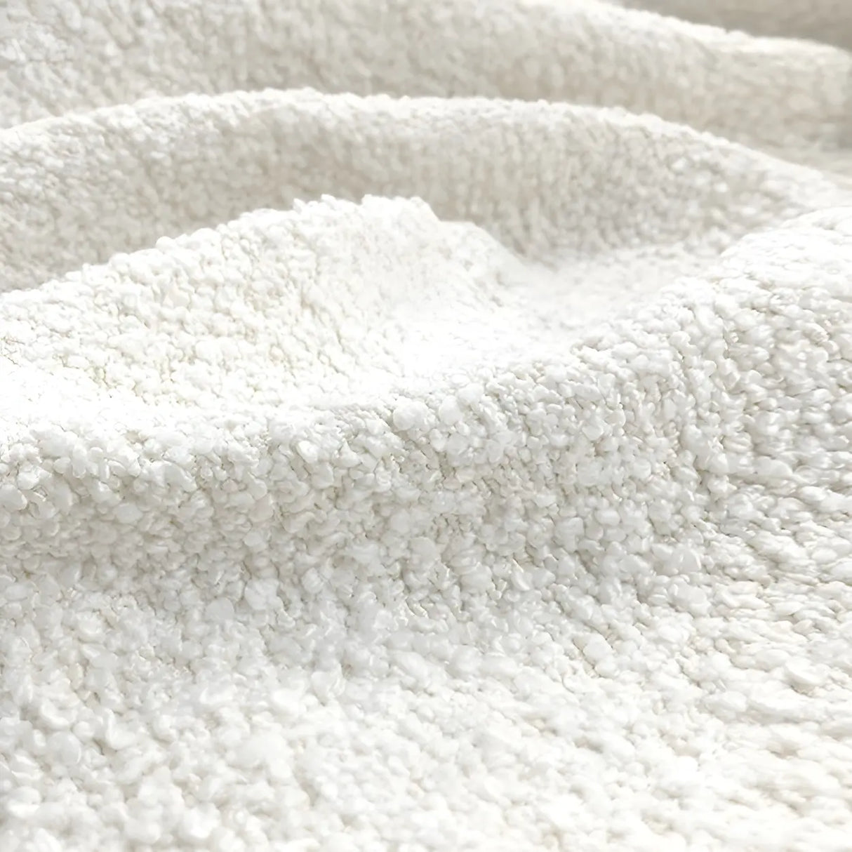 Cream Polyester Blend Upholstered Short Bedroom Bench Image - 6