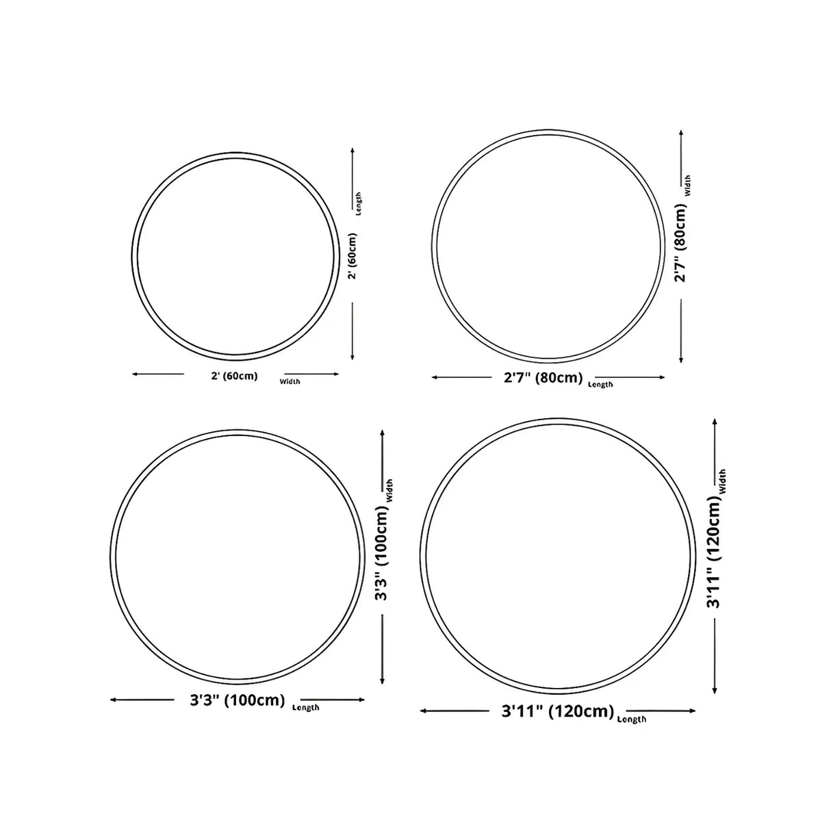 Creative 3D Illusion Polyester Black Round Area Rug