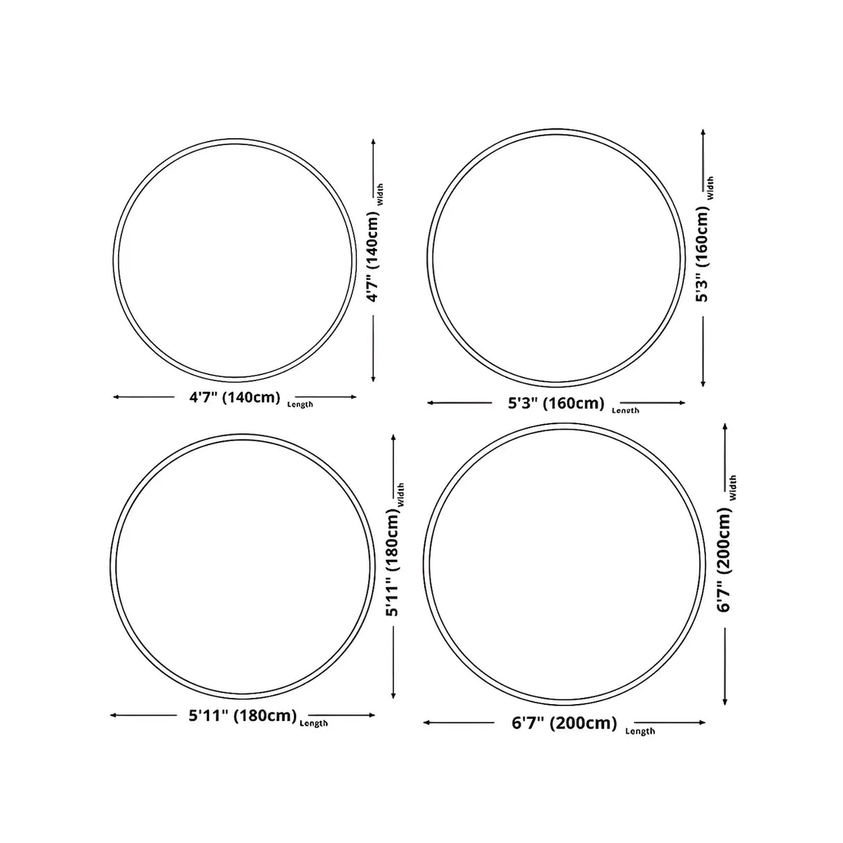 Creative 3D Illusion Polyester Black Round Area Rug Image - 9