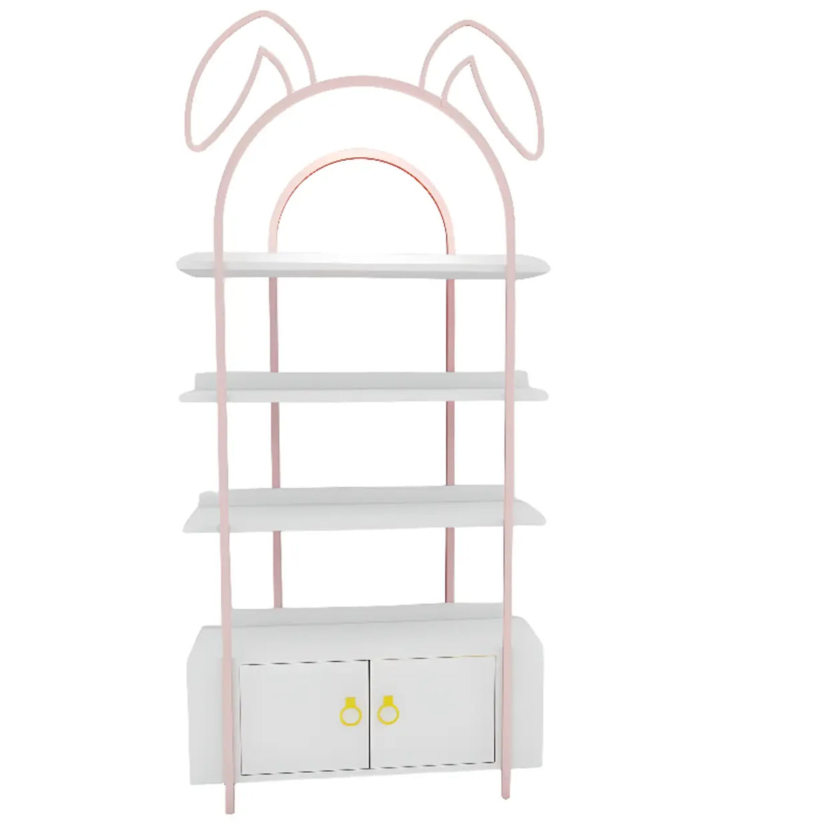 Creative Arched Rabbit Ear Metal Floor Display Cabinet Image - 4