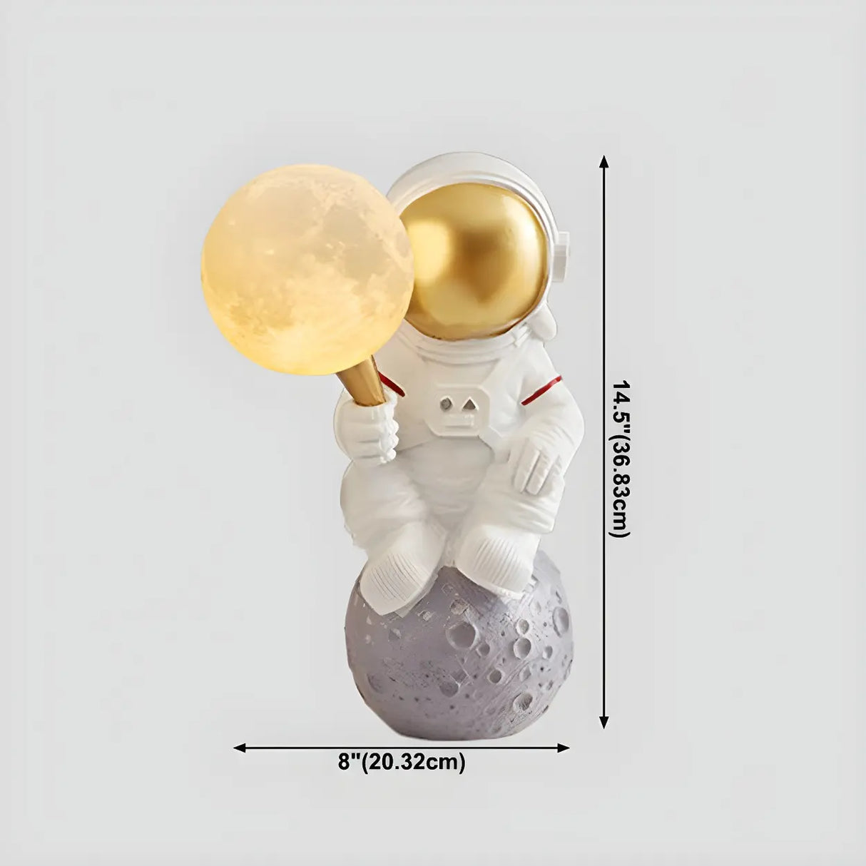 Creative Astronaut Resin Moonlight Globe Table Lamp
