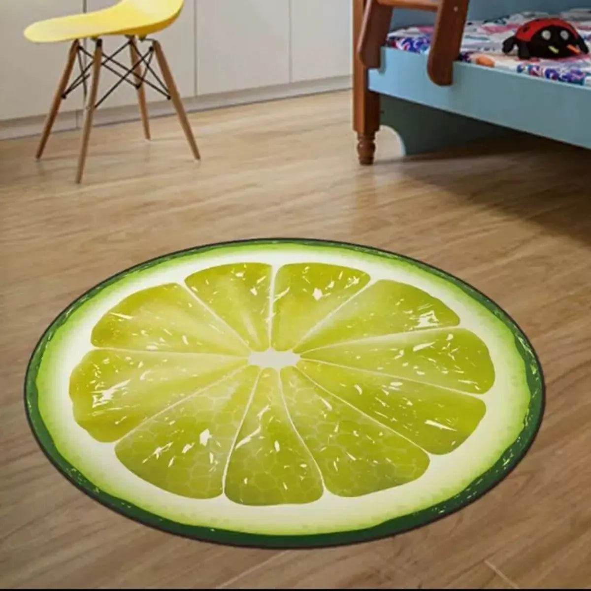 Creative Basketball Design Round Flannel Area Rug Image - 3