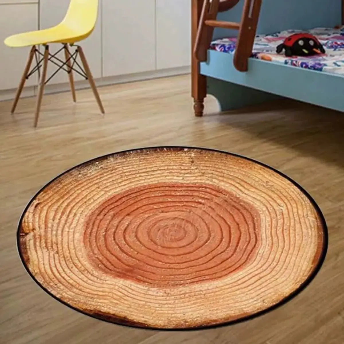 Creative Basketball Design Round Flannel Area Rug Image - 7