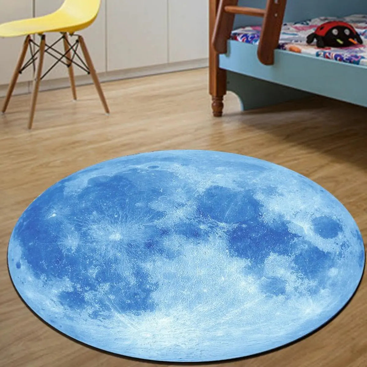 Creative Basketball Design Round Flannel Area Rug Image - 8