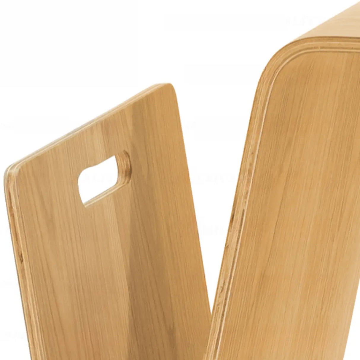 Creative Freeform Wood Natural Finish Chairside Table Image - 13