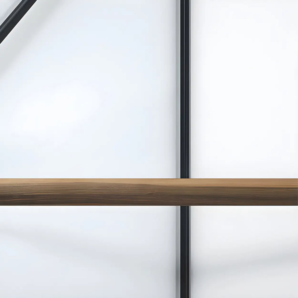 Creative Geometric Black Wall Mounted Metal Coat Rack Image - 9