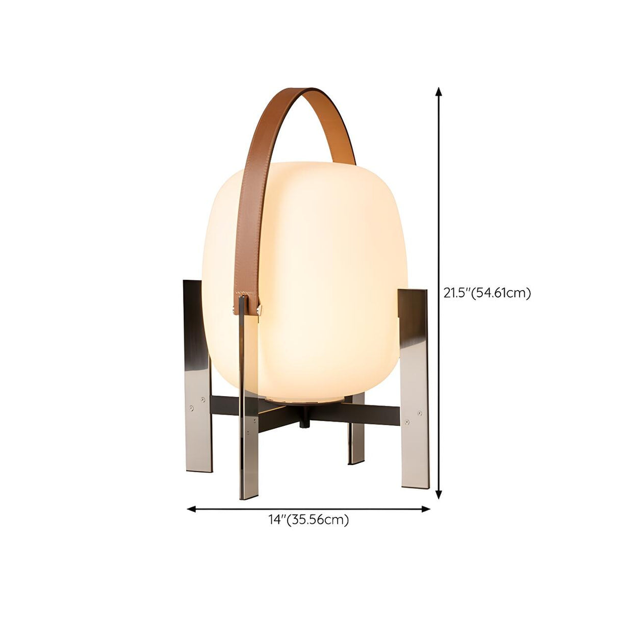 Creative Handbag Shape Stainless Steel Table Lamp