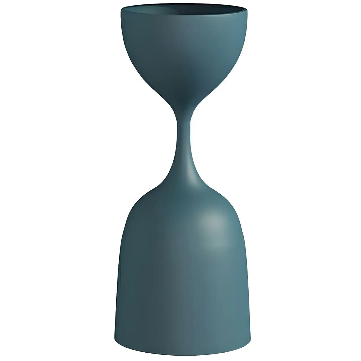 Creative Hourglass Iron Gold and Blue Plant Stand Set Image - 4