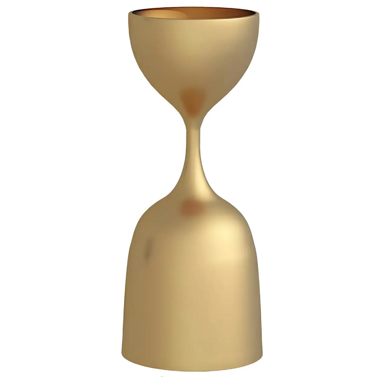 Creative Hourglass Iron Gold and Blue Plant Stand Set Image - 6