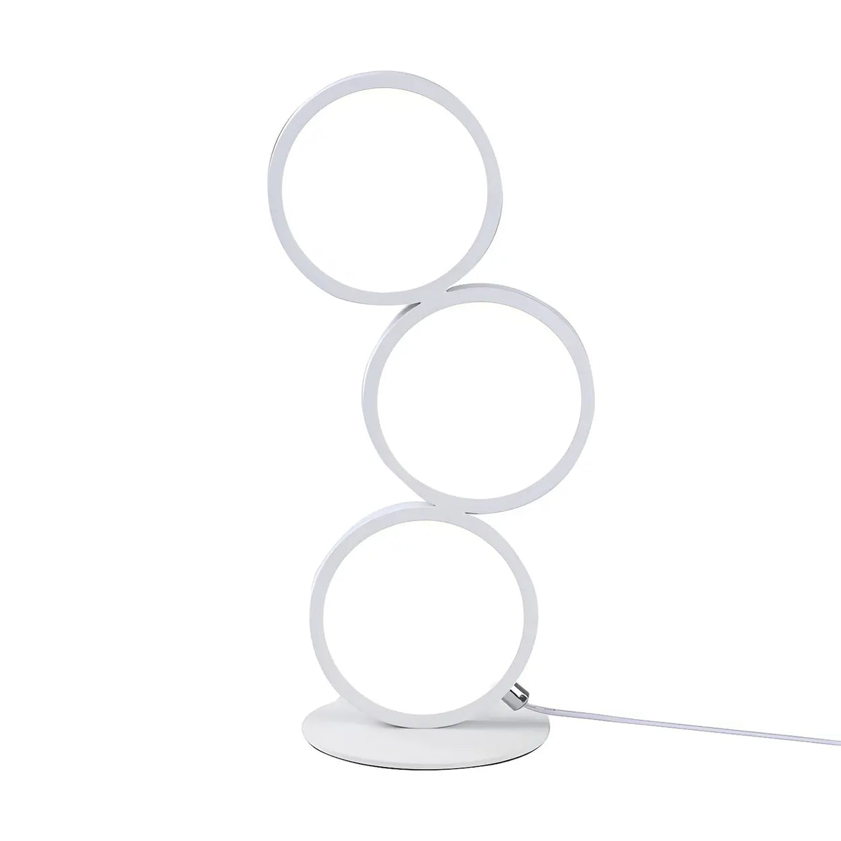 Creative Minimalist Ring LED 3-Light Night Table Lamp Image - 7