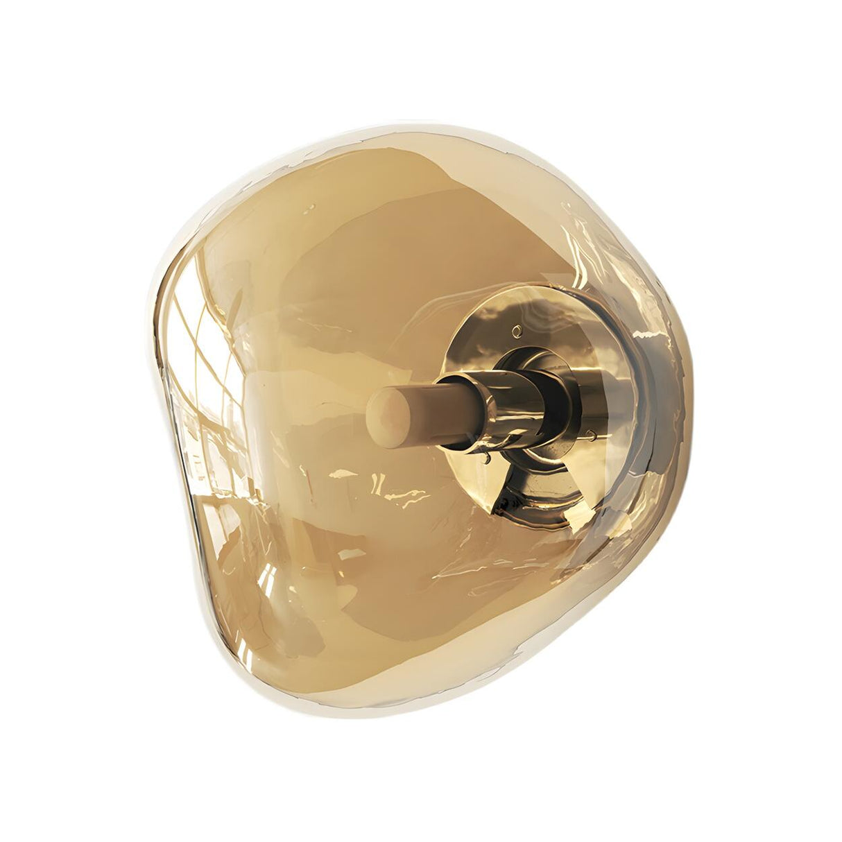 Creative Rock-Shaped Chrome Glass Wall Sconce Light Image - 10