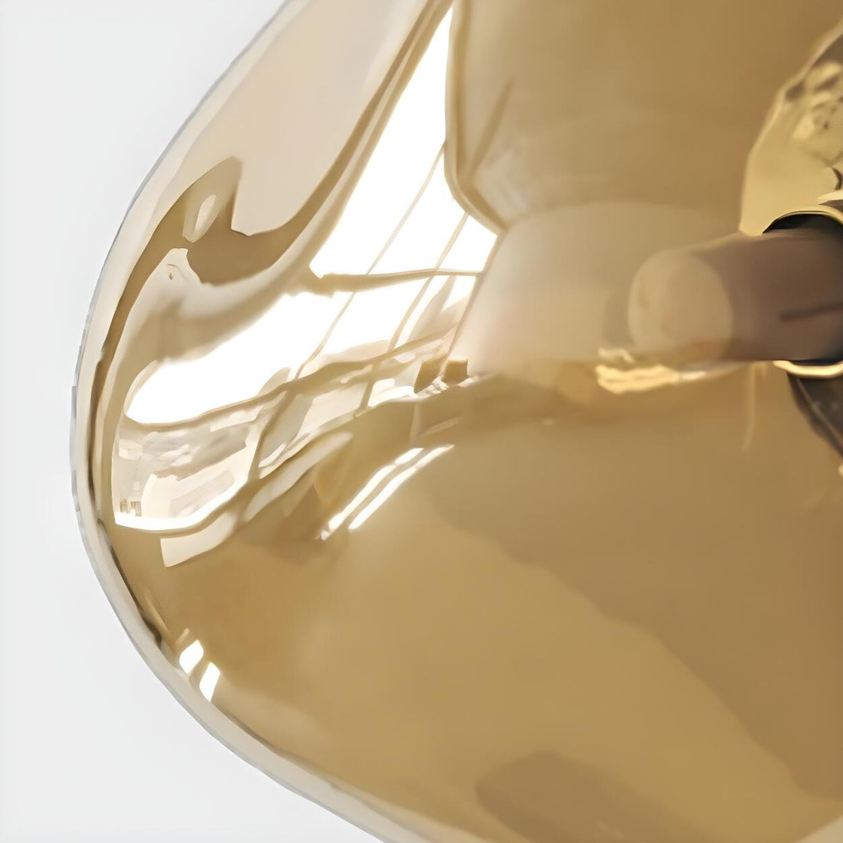 Creative Rock-Shaped Chrome Glass Wall Sconce Light Image - 13