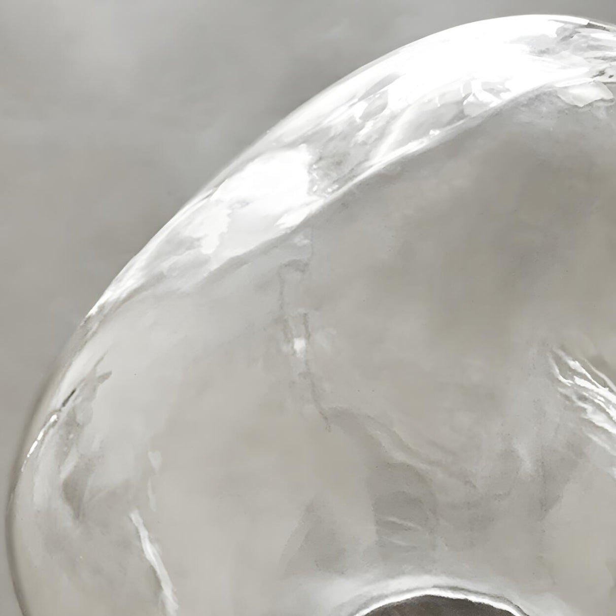 Creative Rock-Shaped Chrome Glass Wall Sconce Light Image - 17