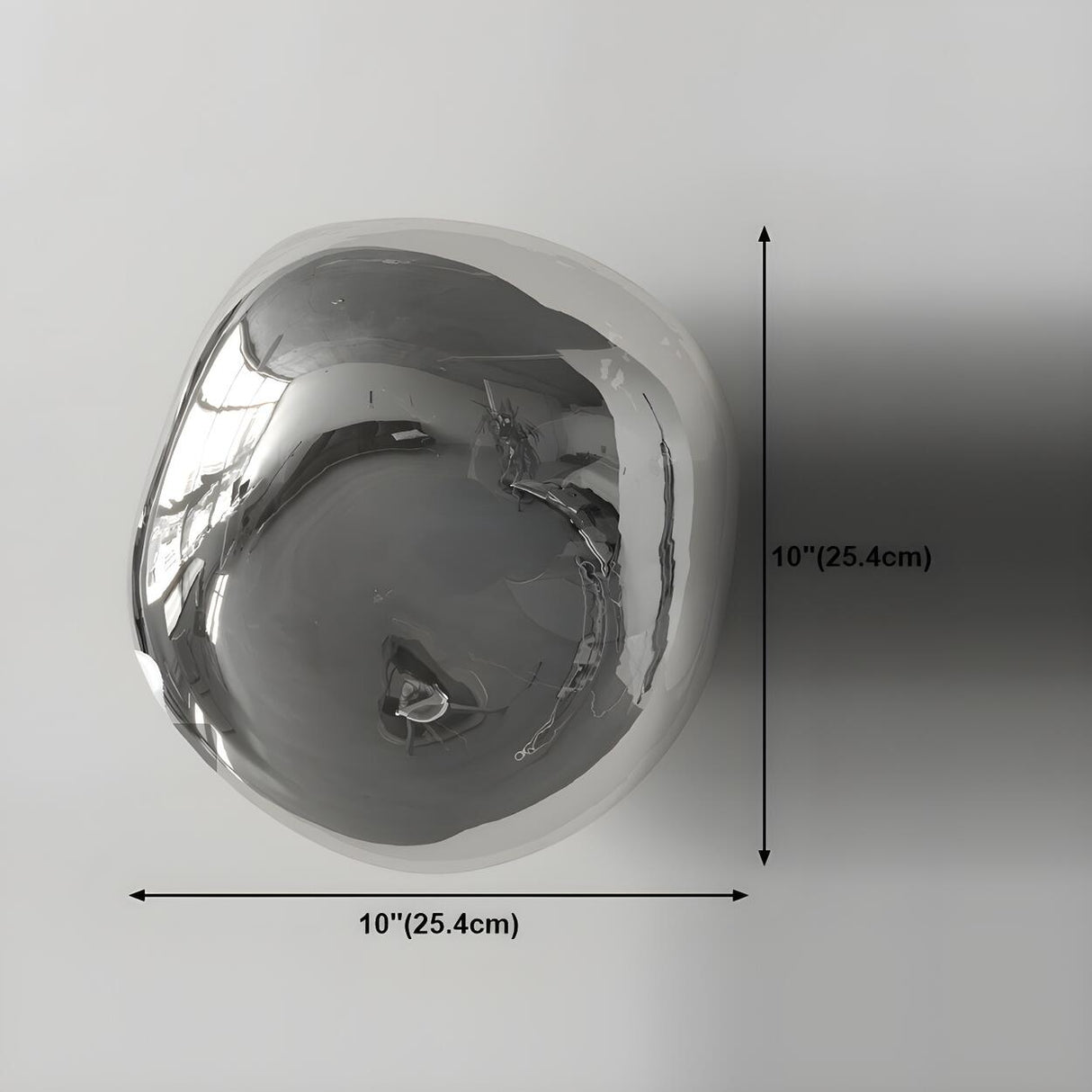 Creative Rock-Shaped Chrome Glass Wall Sconce Light Image - 26