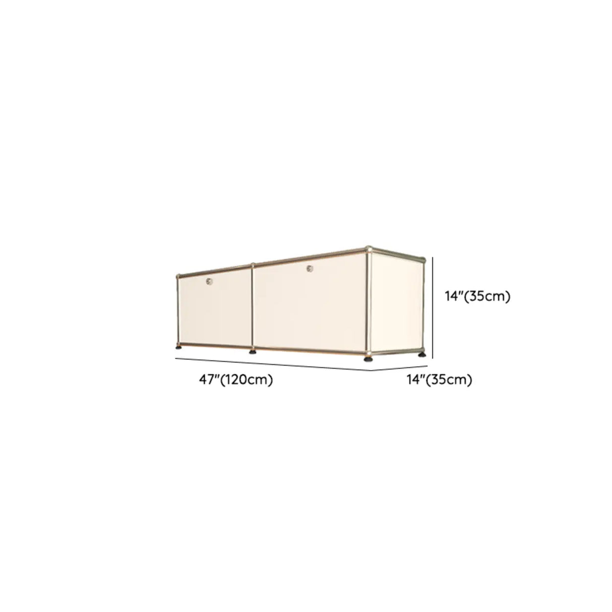 Creative Stainless Steel White Glass Display Cabinet