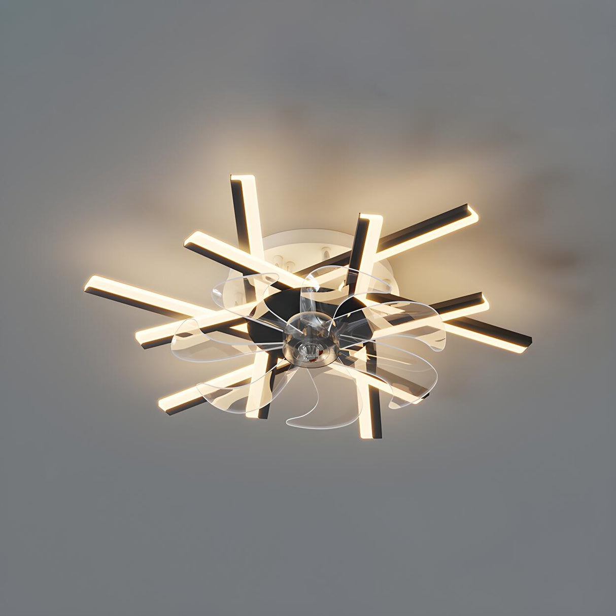 Creative Starburst Multi-Light Ceiling Fan with Lights Image - 2
