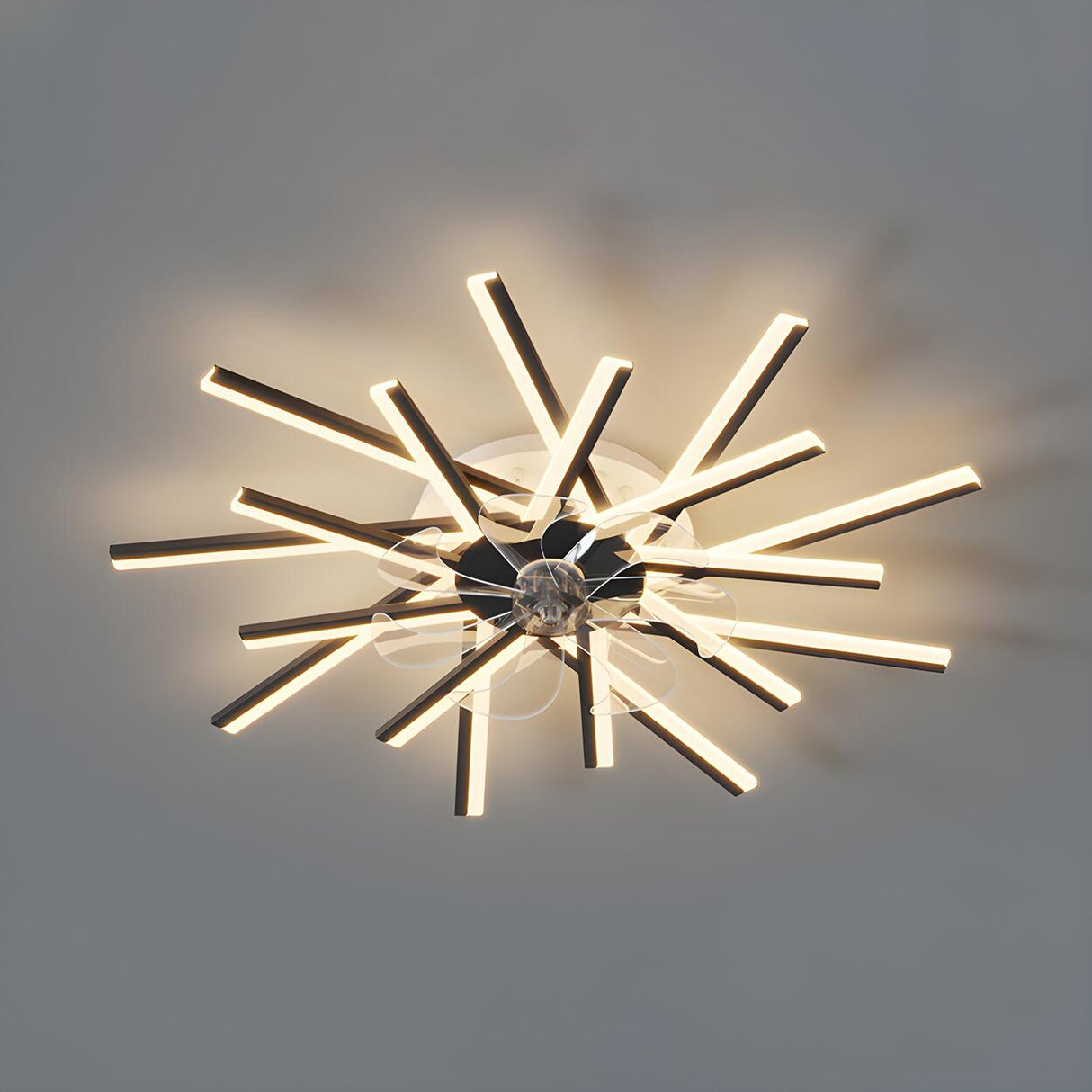 Creative Starburst Multi-Light Ceiling Fan with Lights Image - 8