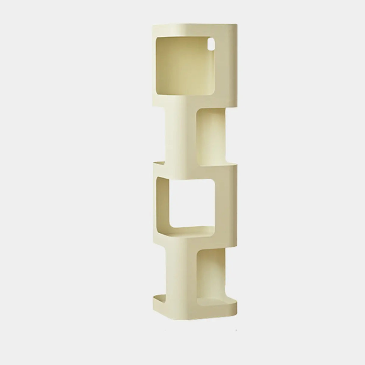 Creative Tower Open Chain Metal Storage Bookcase Black Image - 11