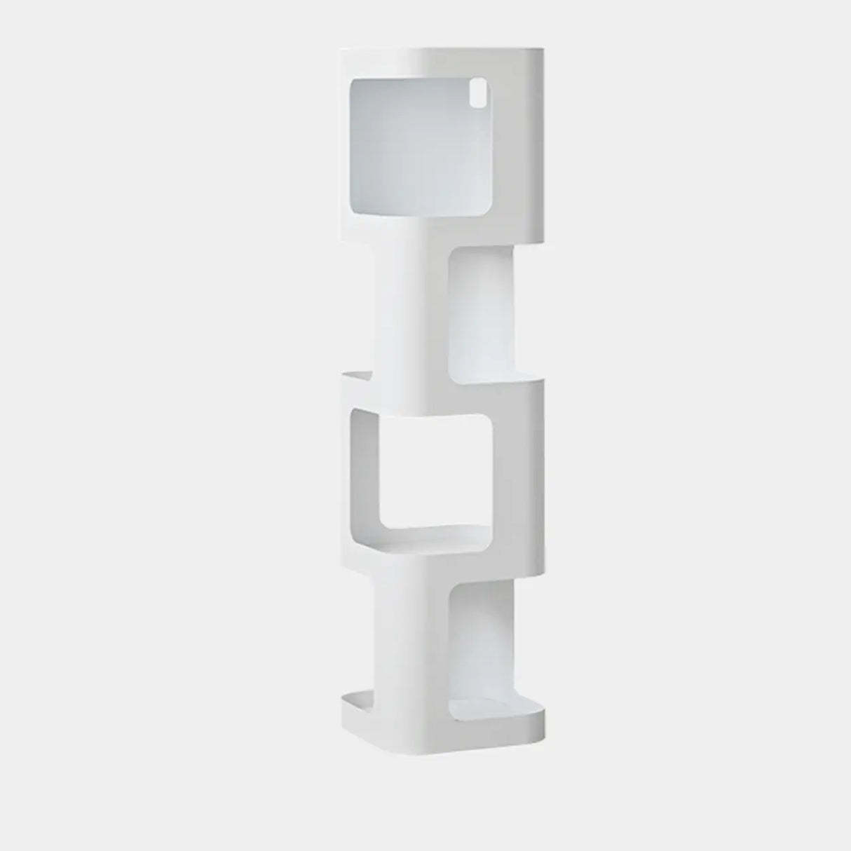 Creative Tower Open Chain Metal Storage Bookcase Black Image - 17