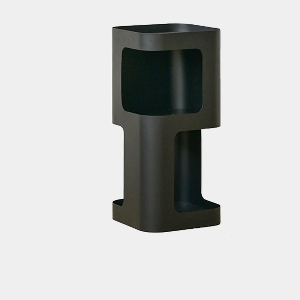 Creative Tower Open Chain Metal Storage Bookcase Black Image - 2