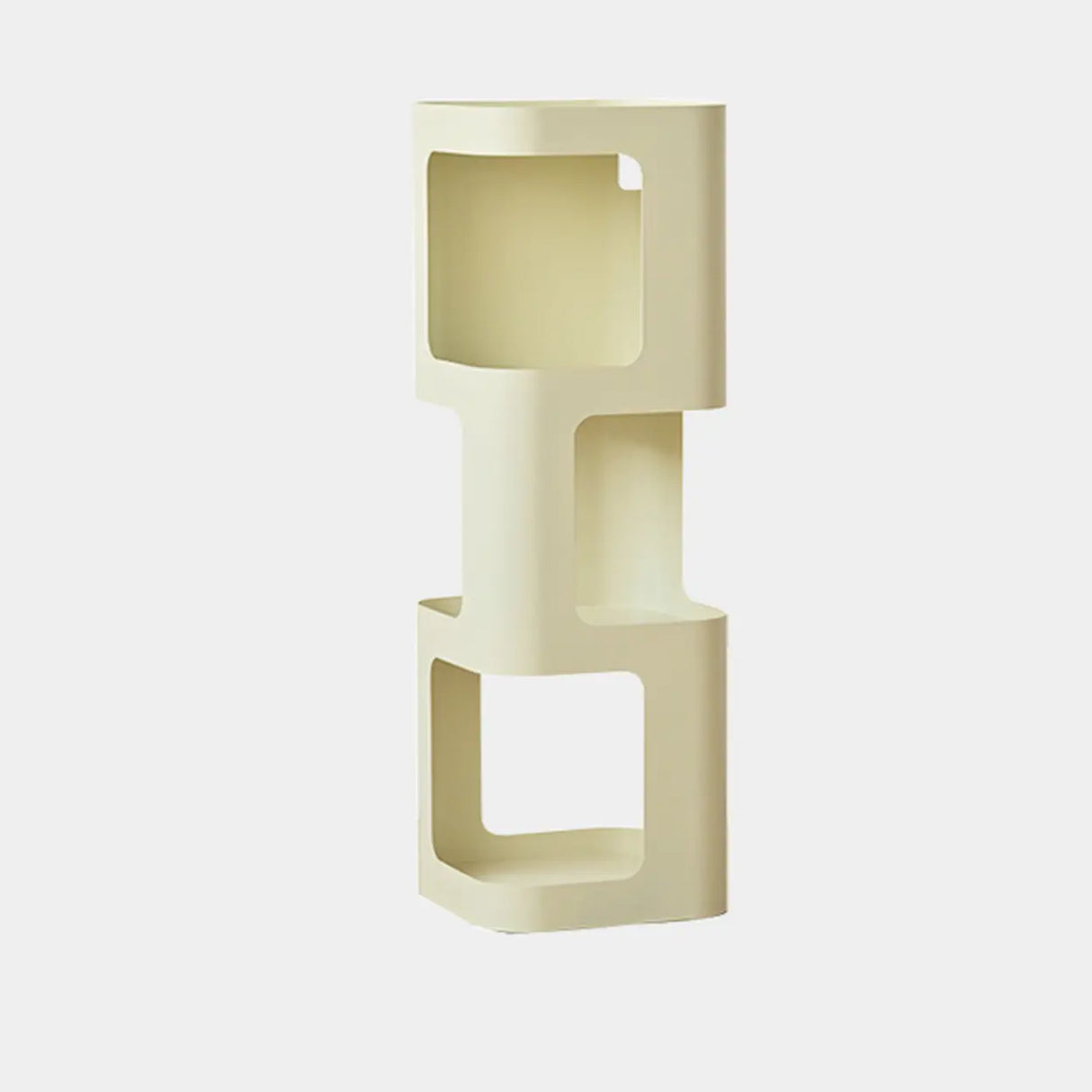 Creative Tower Open Chain Metal Storage Bookcase Black Image - 9