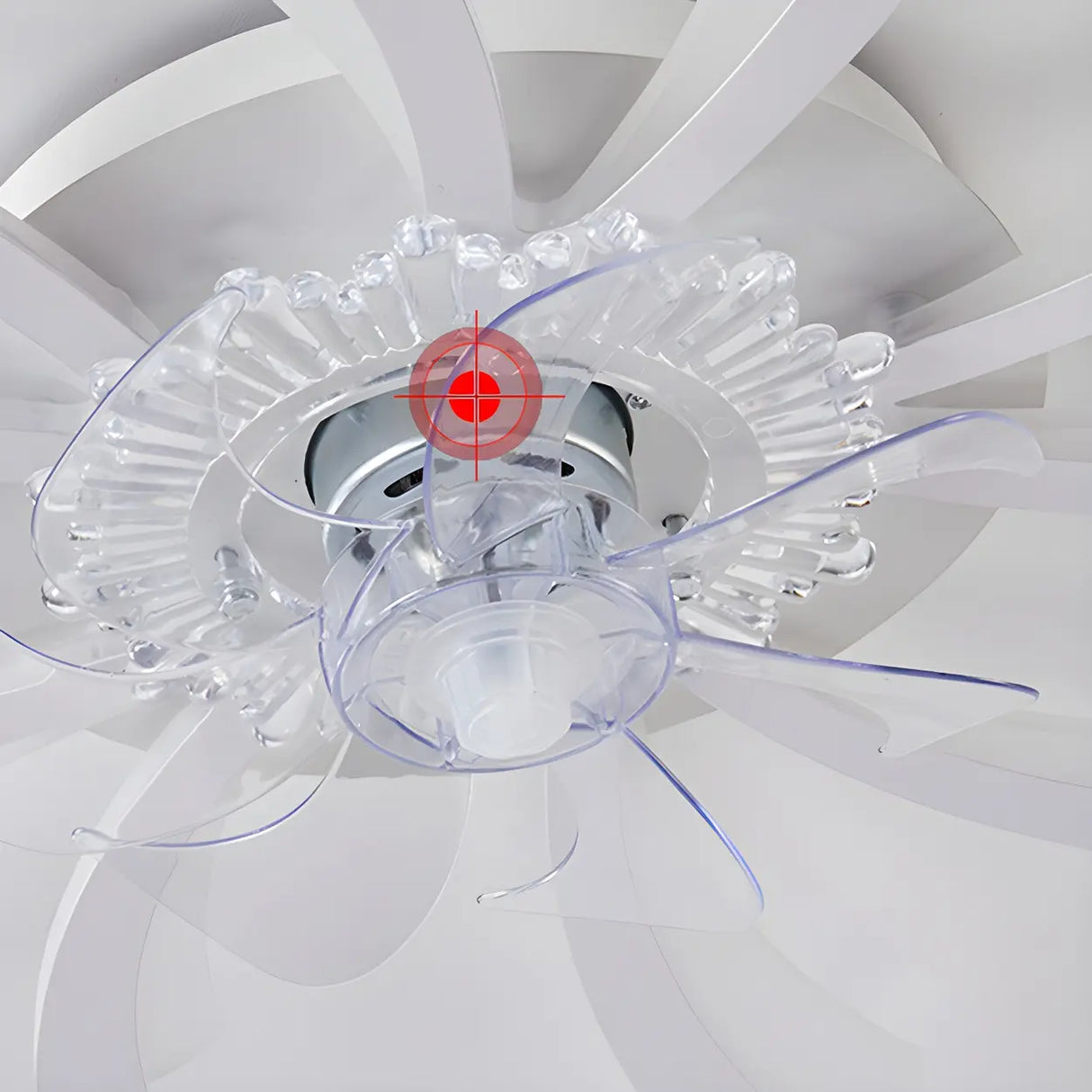 Creative White Branch Flush Ceiling Fan with Lights Image - 13