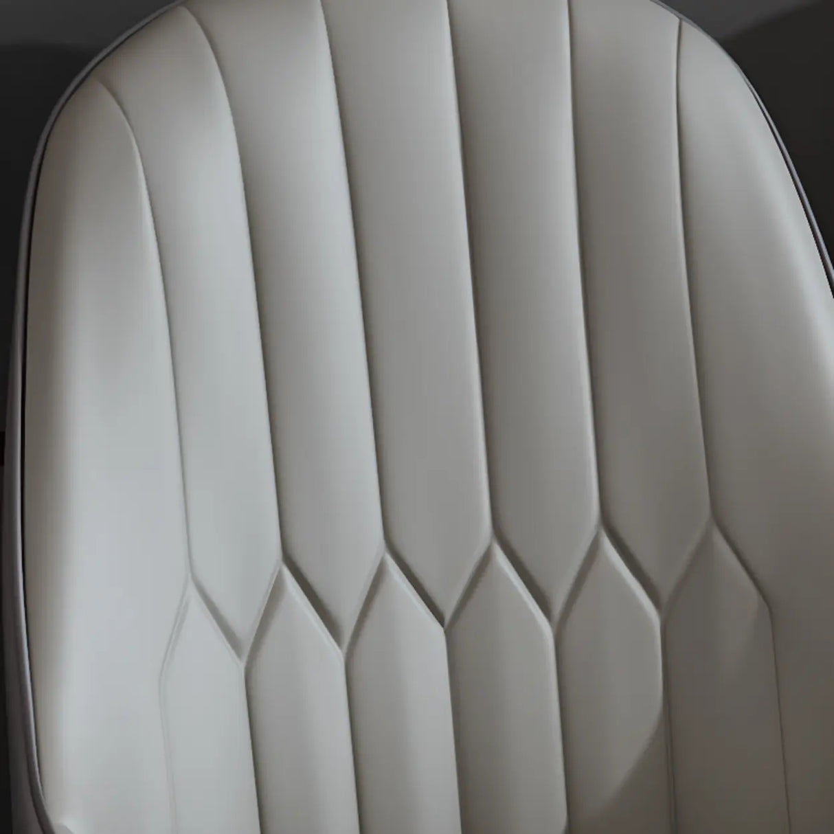 Curved Leather Upholstered Arm Standard Dining Chair Image - 16