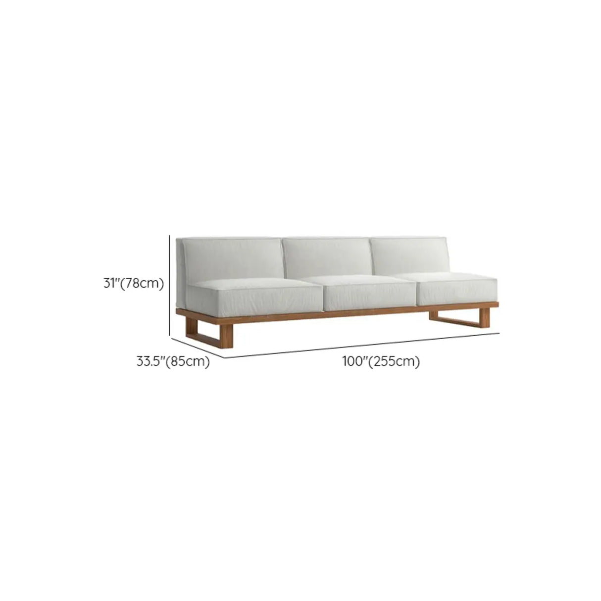 Cushions Included Corner Wood Beige Sectional Sofa Set Image - 20