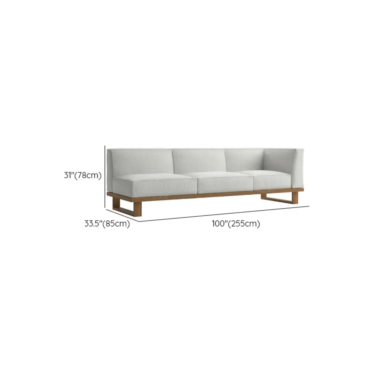 Cushions Included Corner Wood Beige Sectional Sofa Set Image - 21