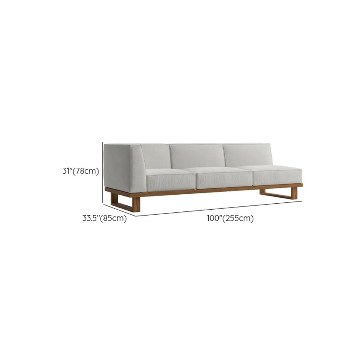 Cushions Included Corner Wood Beige Sectional Sofa Set Image - 22